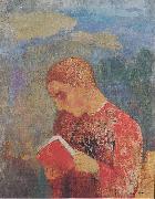 Odilon Redon Elsass oder Lesender Monch oil on canvas